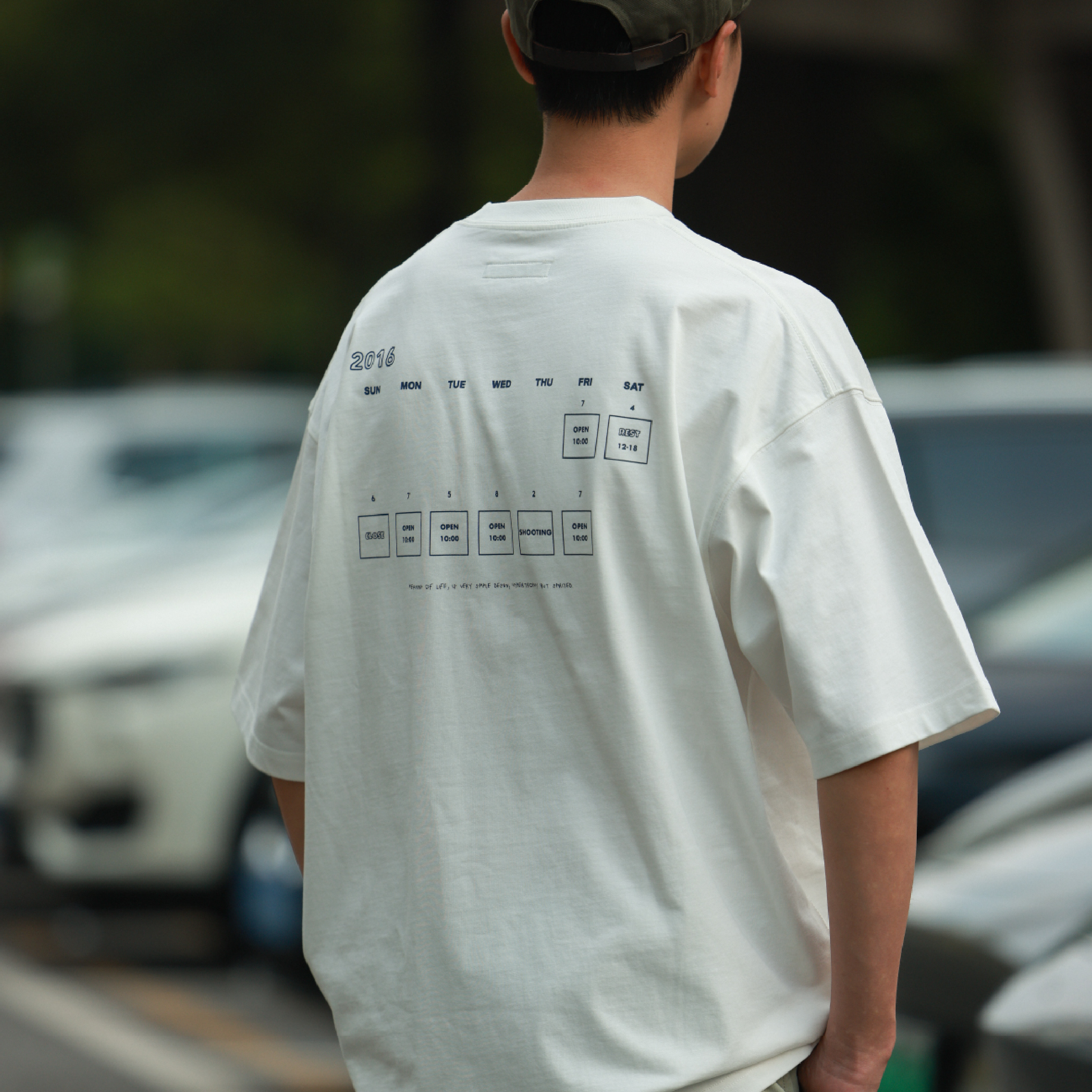 PIN SKTBS Calendar Tee 日曆印花短Tee [P-T27]