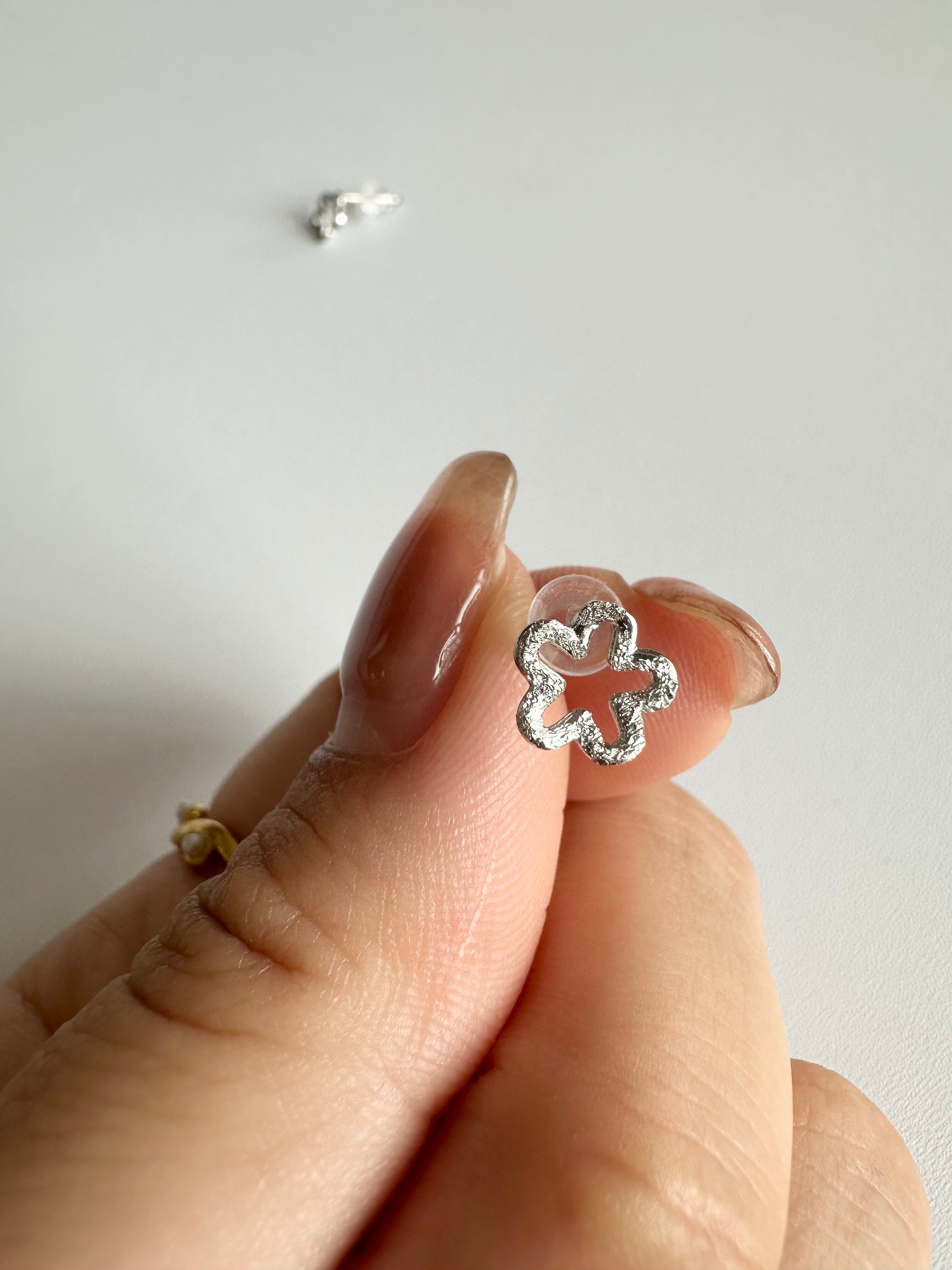 S925 flower frame pierce