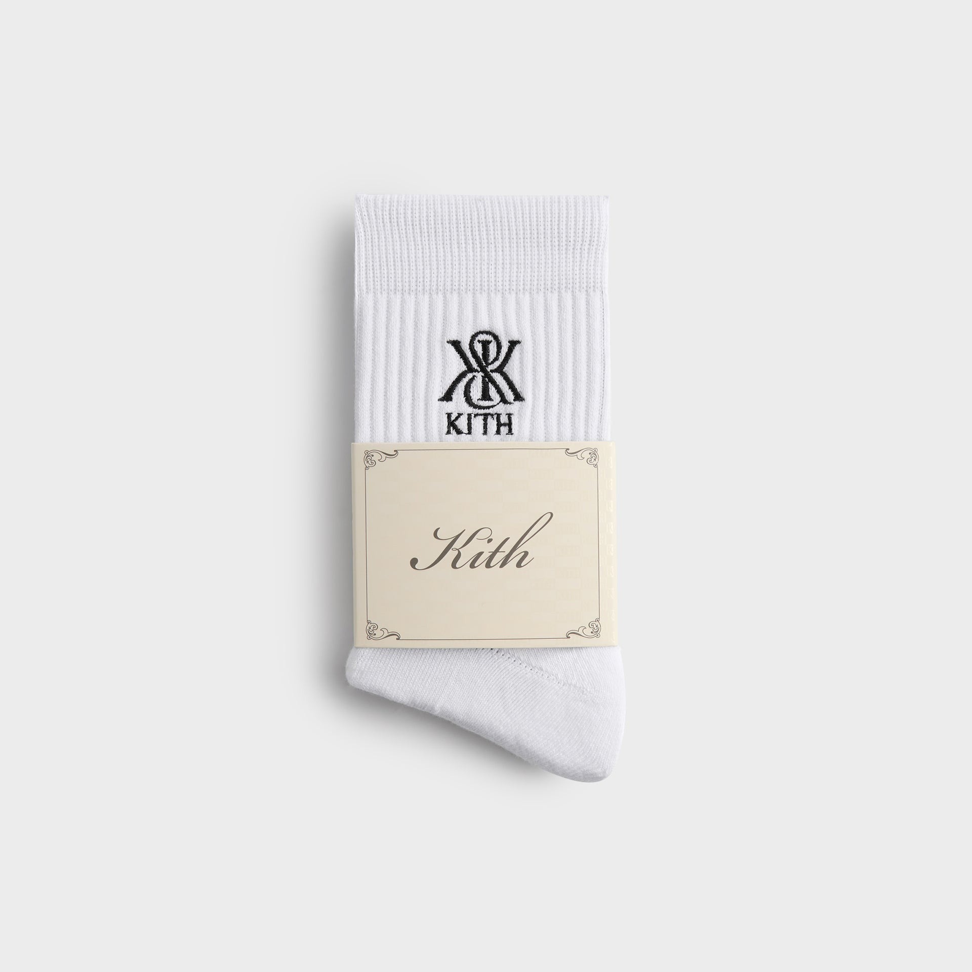 2025SS Kith 3-Pack Crest Mid Crew Socks 宮廷花 三色一包 LOGO 襪子 中筒 長襪 現貨 KHM220134