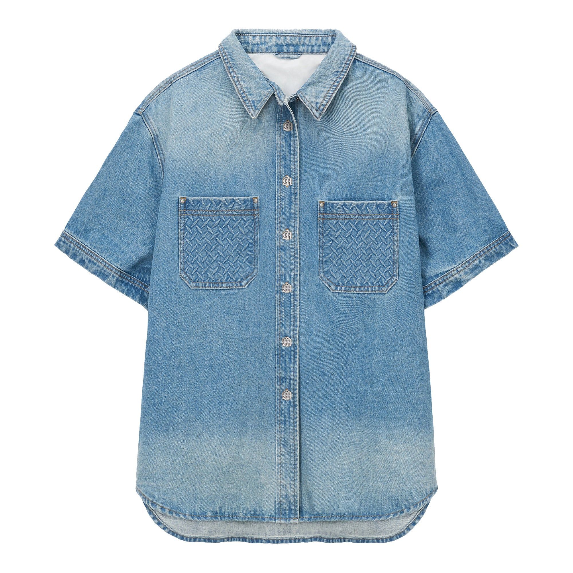 MENACE｜Denim Work Shirt (Blue Denim)
