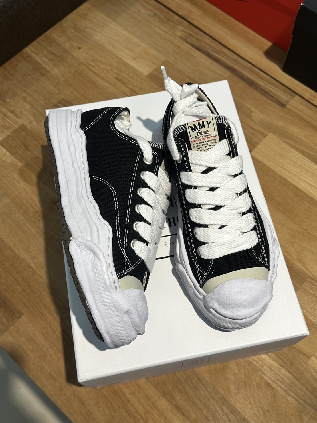 【APAIR】預購 Maison Mihara Yasuhiro hank original Sole Toe cap 黑色 MMY溶解鞋 A05FW702