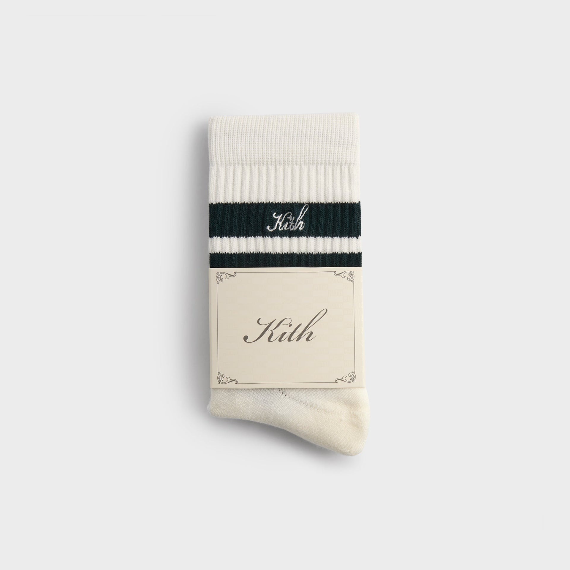 2025SS Kith 3-Pack Striped Mid Crew Socks 三色一包 草寫 LOGO 條紋 襪子 中筒 長襪 現貨 KHM220131 / KHM220132