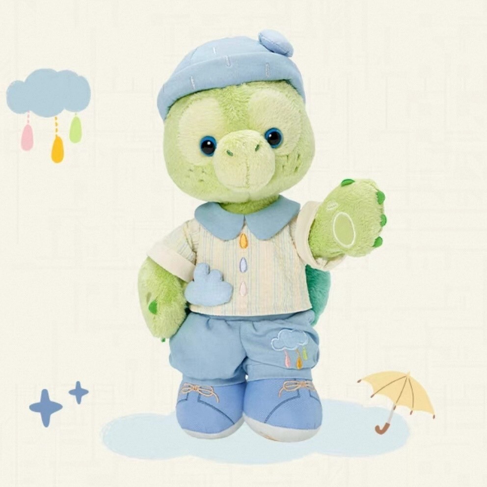 達菲 Duffy 與好友們 自然的色彩系列 奧樂米拉 海龜 OluMel SS號 娃娃 玩偶 -上海迪士尼樂園