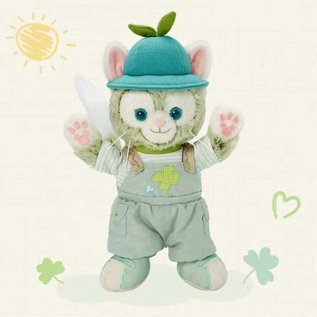 達菲 Duffy 與好友們 自然的色彩系列 傑拉托尼 畫家貓 Gelatoni SS號 娃娃 玩偶 -上海迪士尼樂園