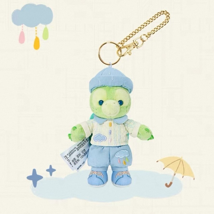 達菲 Duffy 與好友們 自然的色彩系列 奧樂米拉 海龜 OluMel 鑰匙圈 吊飾 -上海迪士尼樂園