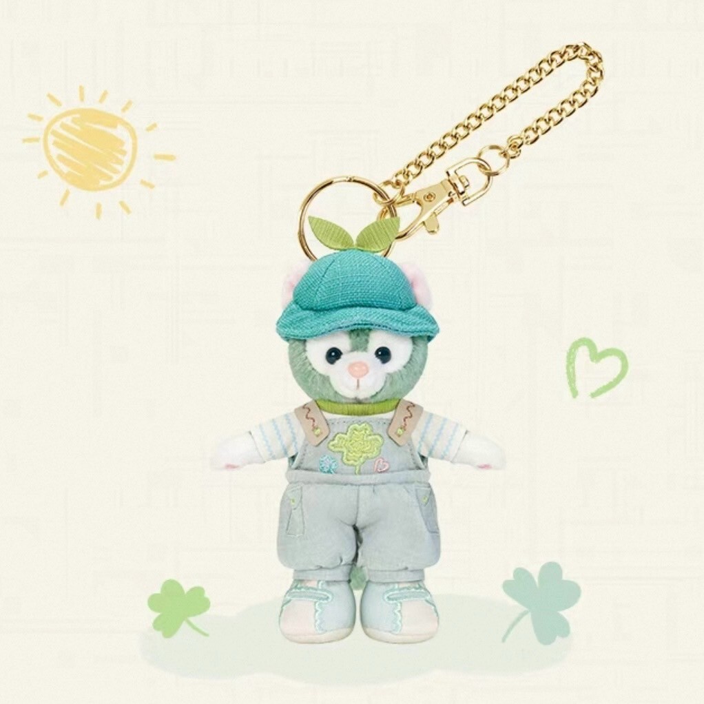 達菲 Duffy 與好友們 自然的色彩系列 傑拉托尼 畫家貓 Gelatoni 鑰匙圈 吊飾 -上海迪士尼樂園