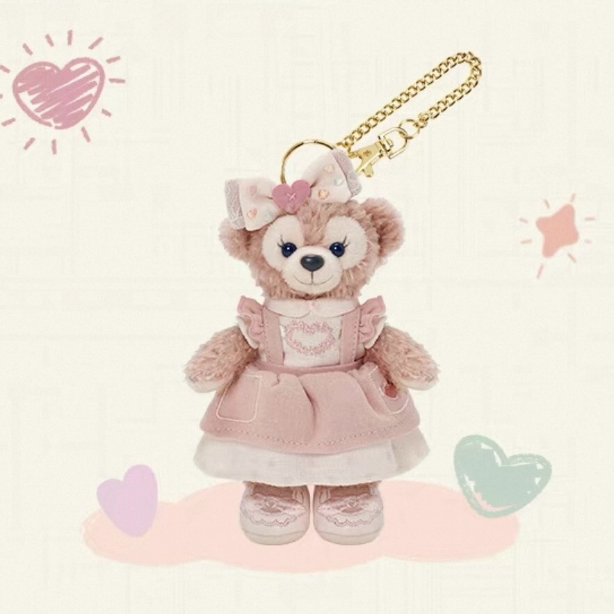 達菲 Duffy 與好友們 自然的色彩系列 雪莉玫 ShellieMay 鑰匙圈 吊飾 -上海迪士尼樂園