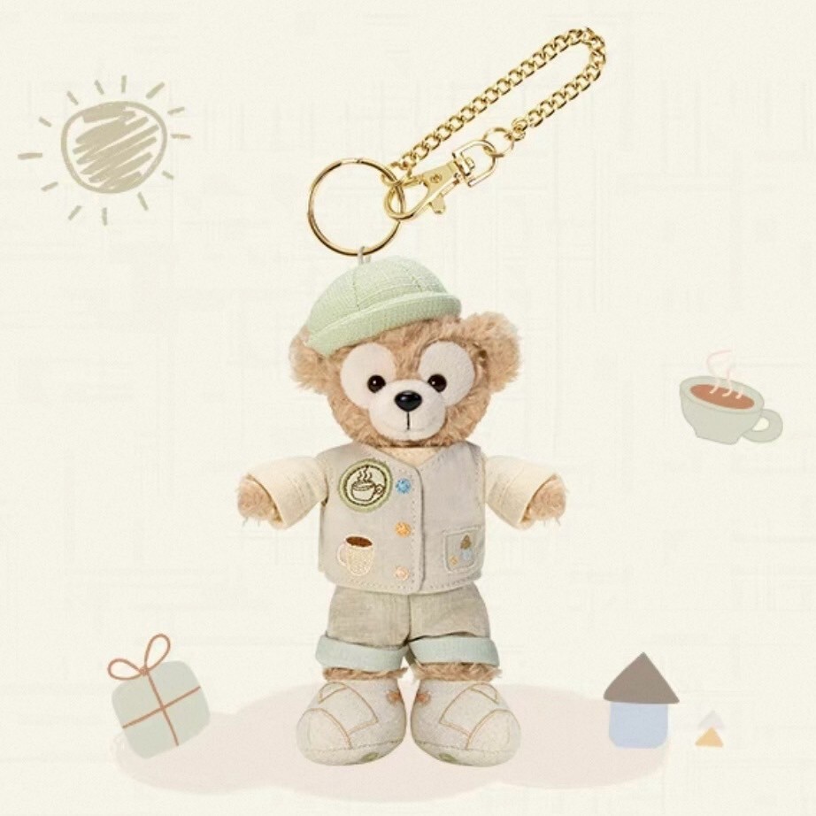 達菲 Duffy 與好友們 自然的色彩系列 達菲 Duffy 鑰匙圈 吊飾 -上海迪士尼樂園