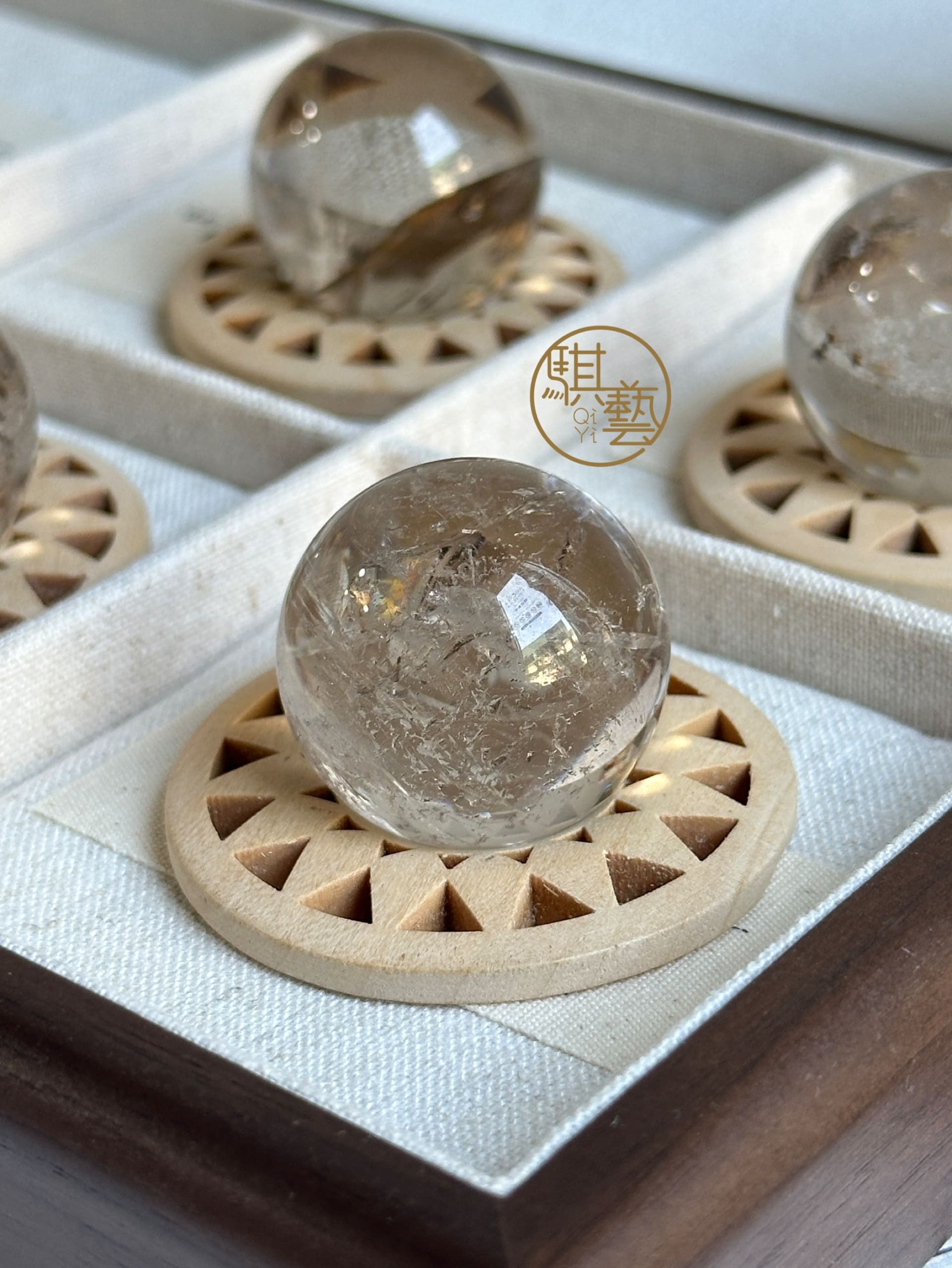 茶晶球｜穩定能量 輕盈療癒系守護石｜騏藝逸品