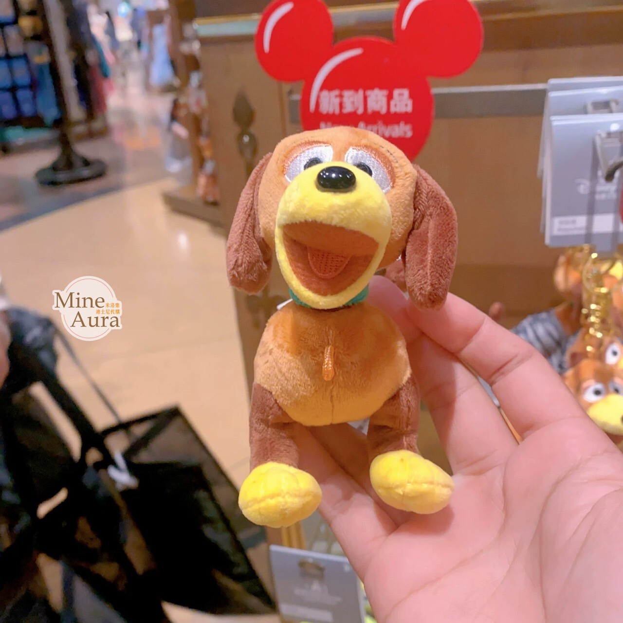 彈簧狗 Slinky Dog 絨毛鑰匙圈 吊飾 玩具總動員 Toy Story -上海迪士尼樂園