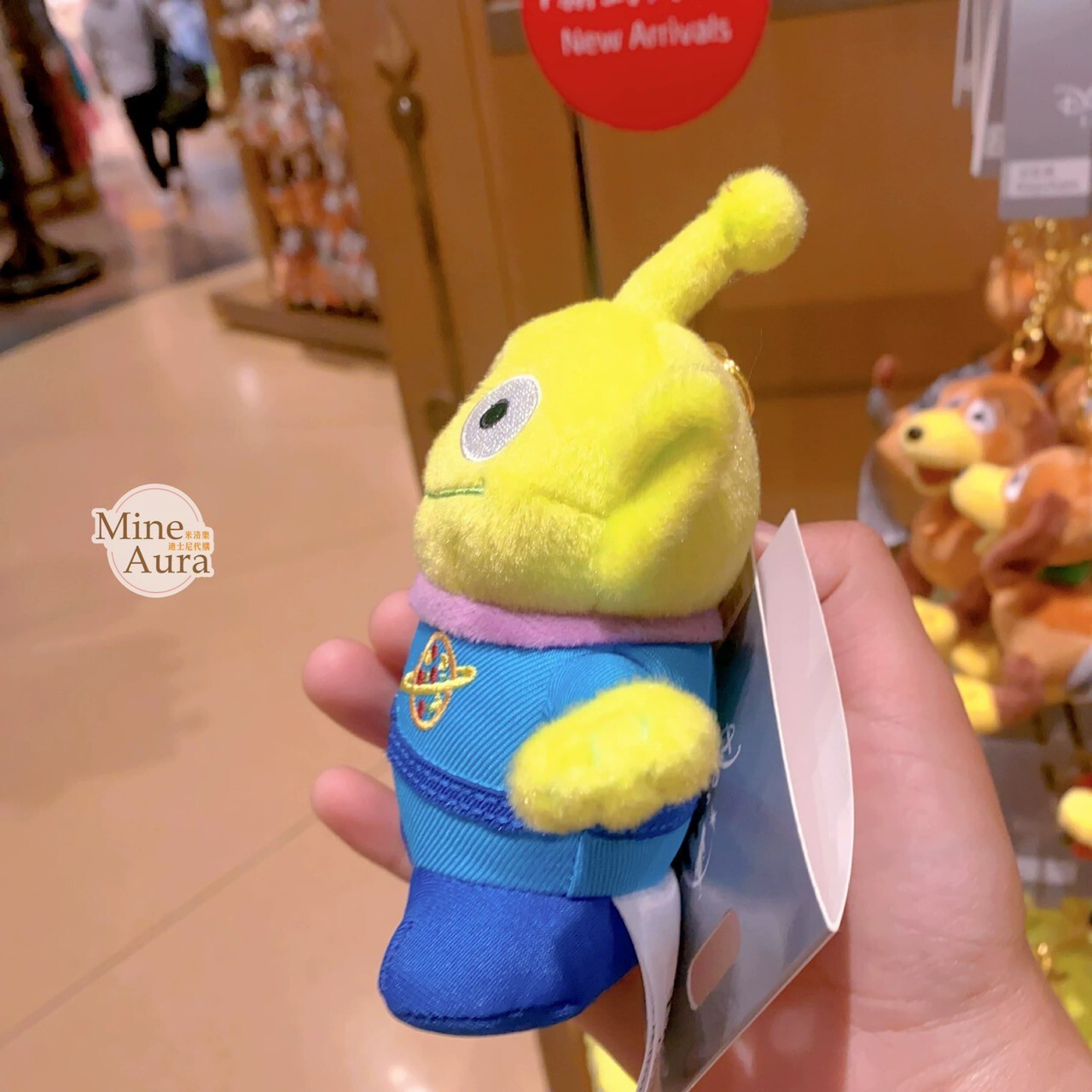 三眼怪 Alien 絨毛鑰匙圈 吊飾 玩具總動員 Toy Story -上海迪士尼樂園