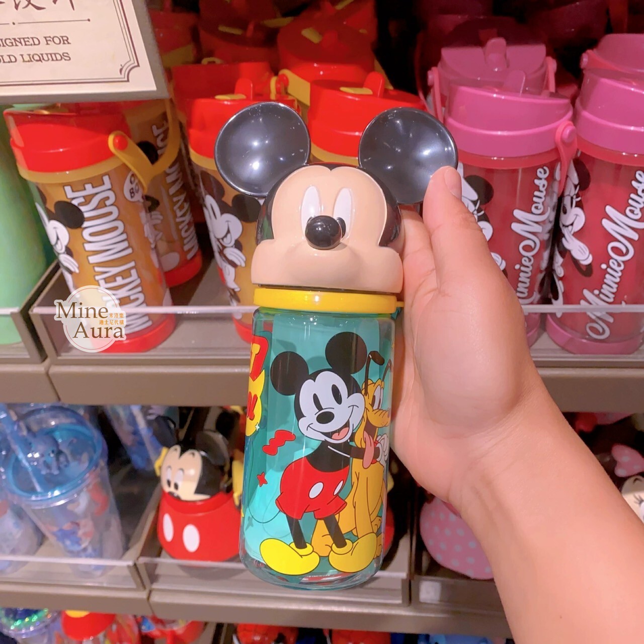 米奇 Mickey 立體大頭造型 水壺 -上海迪士尼樂園