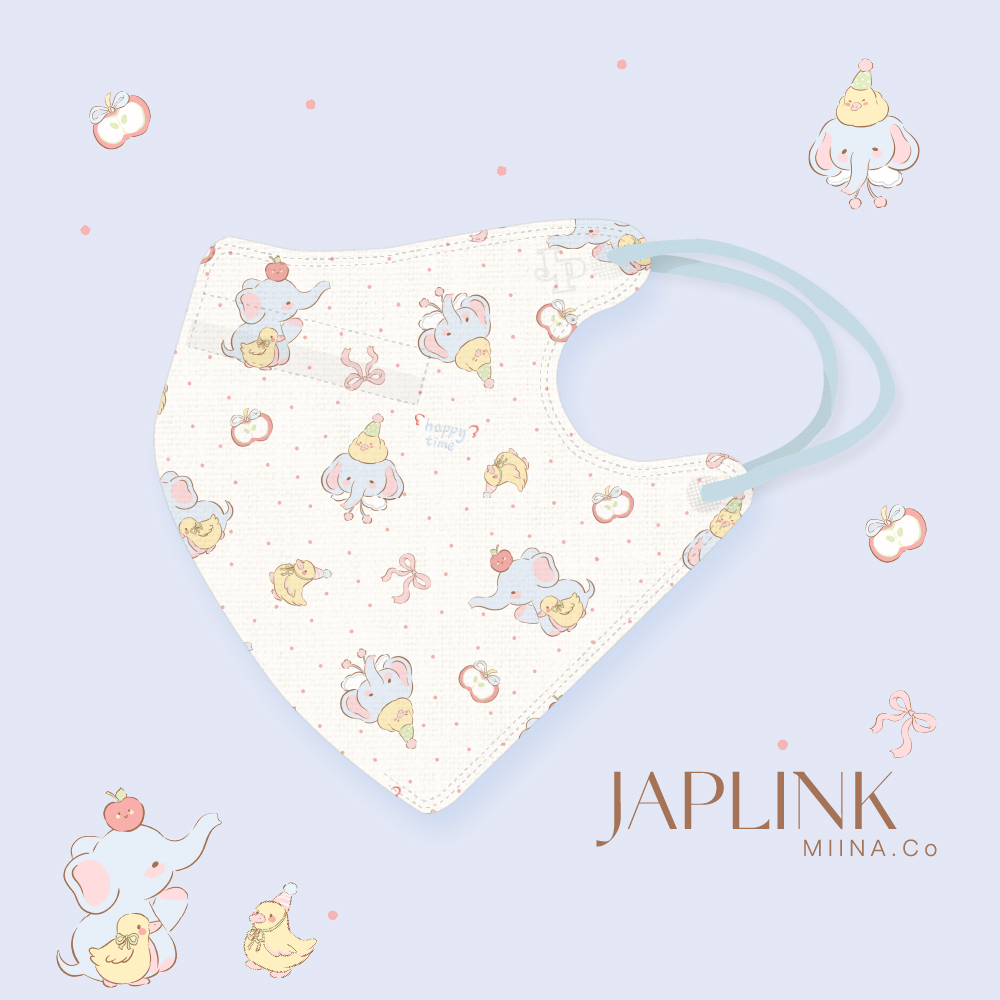 JAPLINK MASK 立體口罩【 HEPA 設計款 】飛天象象