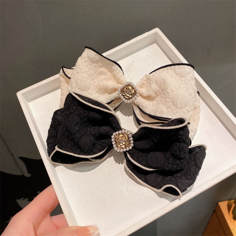 [2 FOR RM10] French Chic Double-Layer Pearl Bow