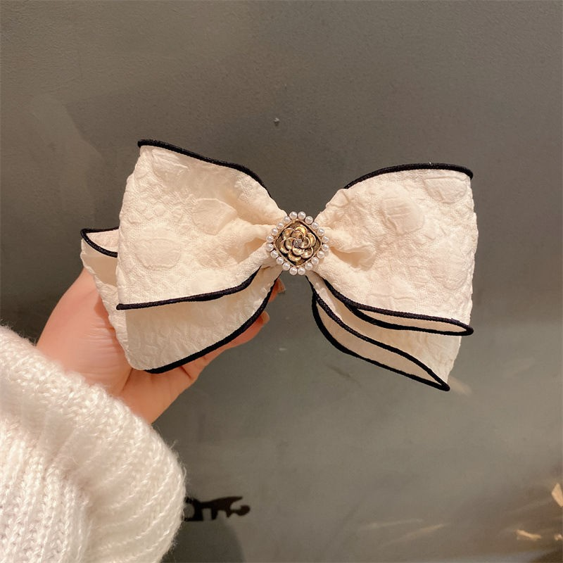 [2 FOR RM10] French Chic Double-Layer Pearl Bow