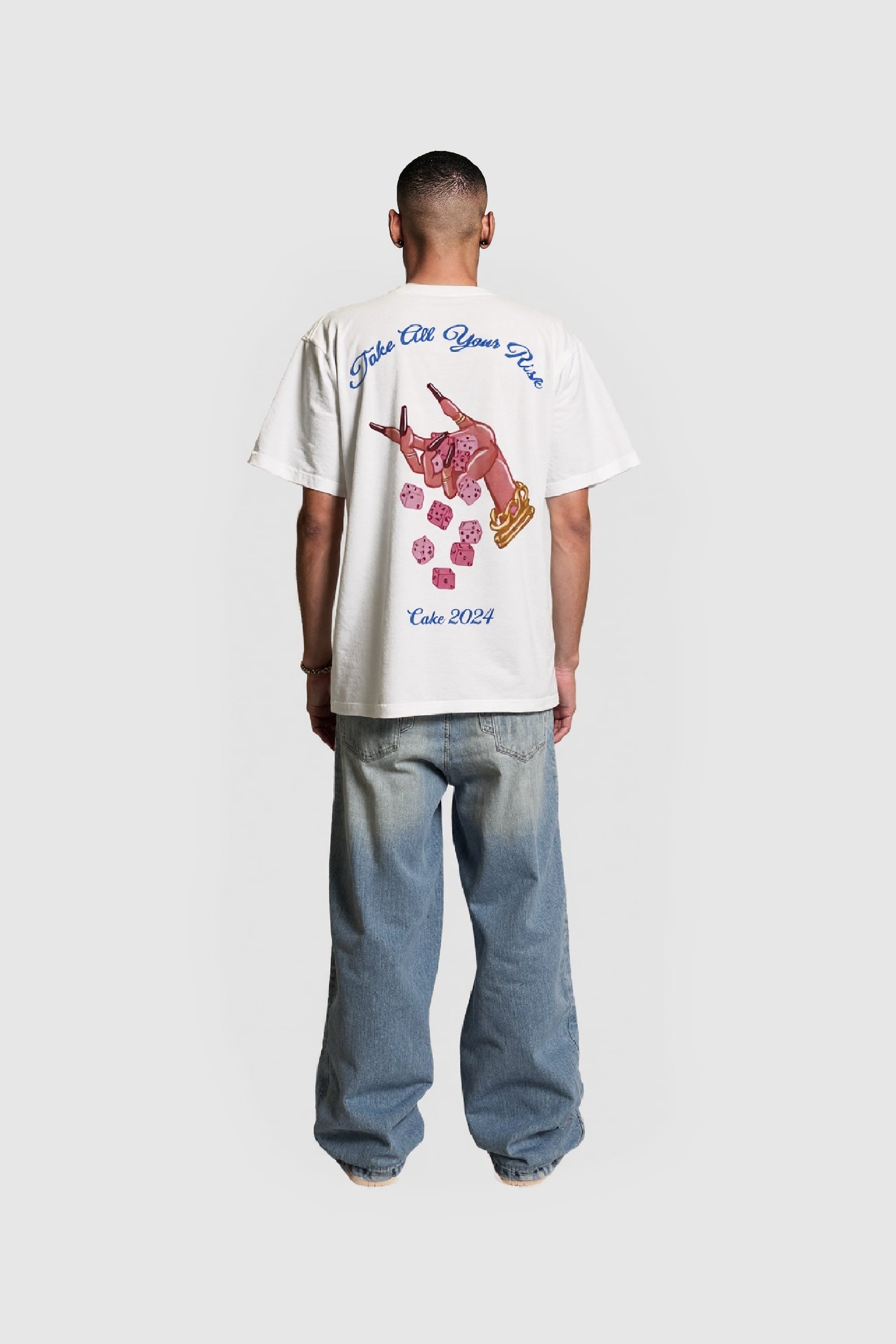 CAKE｜SS25 - Risk Tee (White)