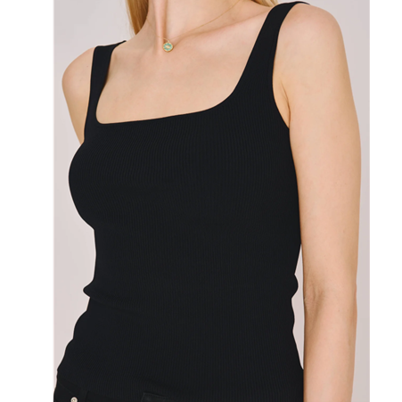 1SL0605-097 STELLAM SUNNY Two-ways Tank Top Black (C-BR-E)
