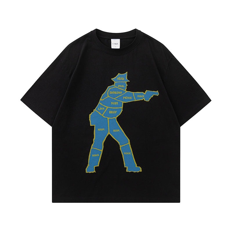 CAKE｜SS25 - Fuck the Police Tee (Black)