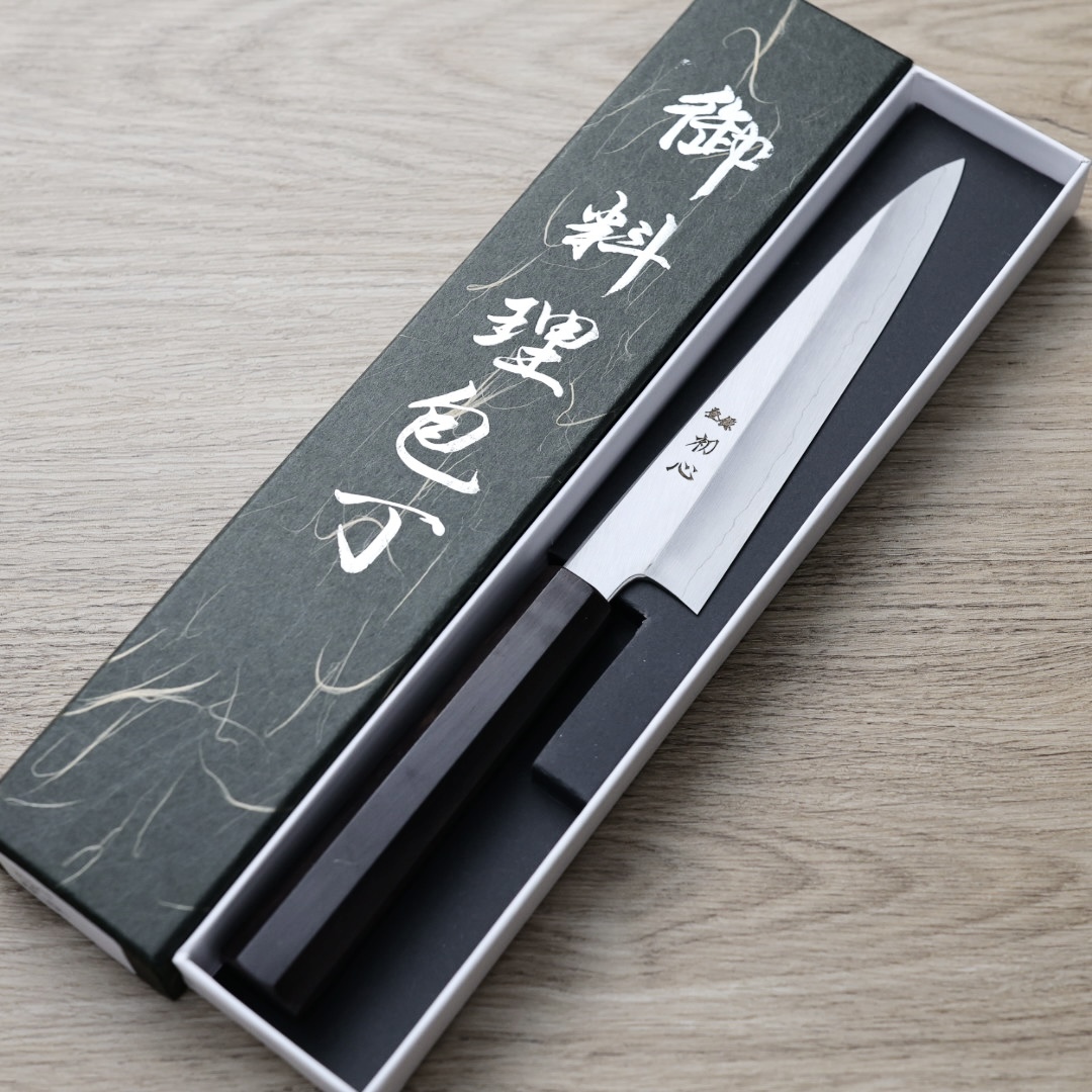 初心 中川打刃物 蔬果刀 150mm 銀三鋼