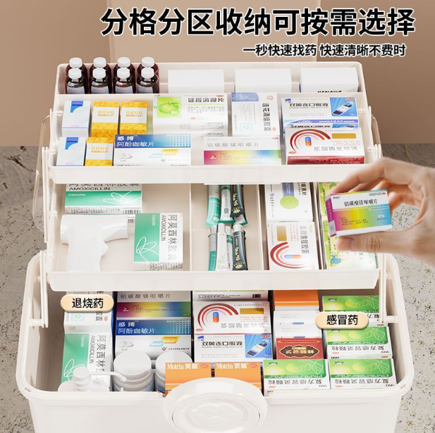 超大号三层收纳盒