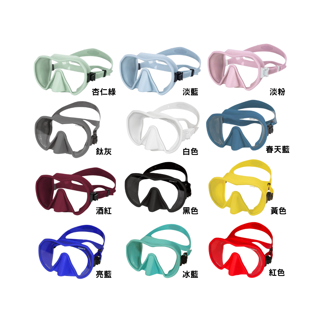 ▲BEUCHAT MAXLUX S 無框式低容積單面鏡