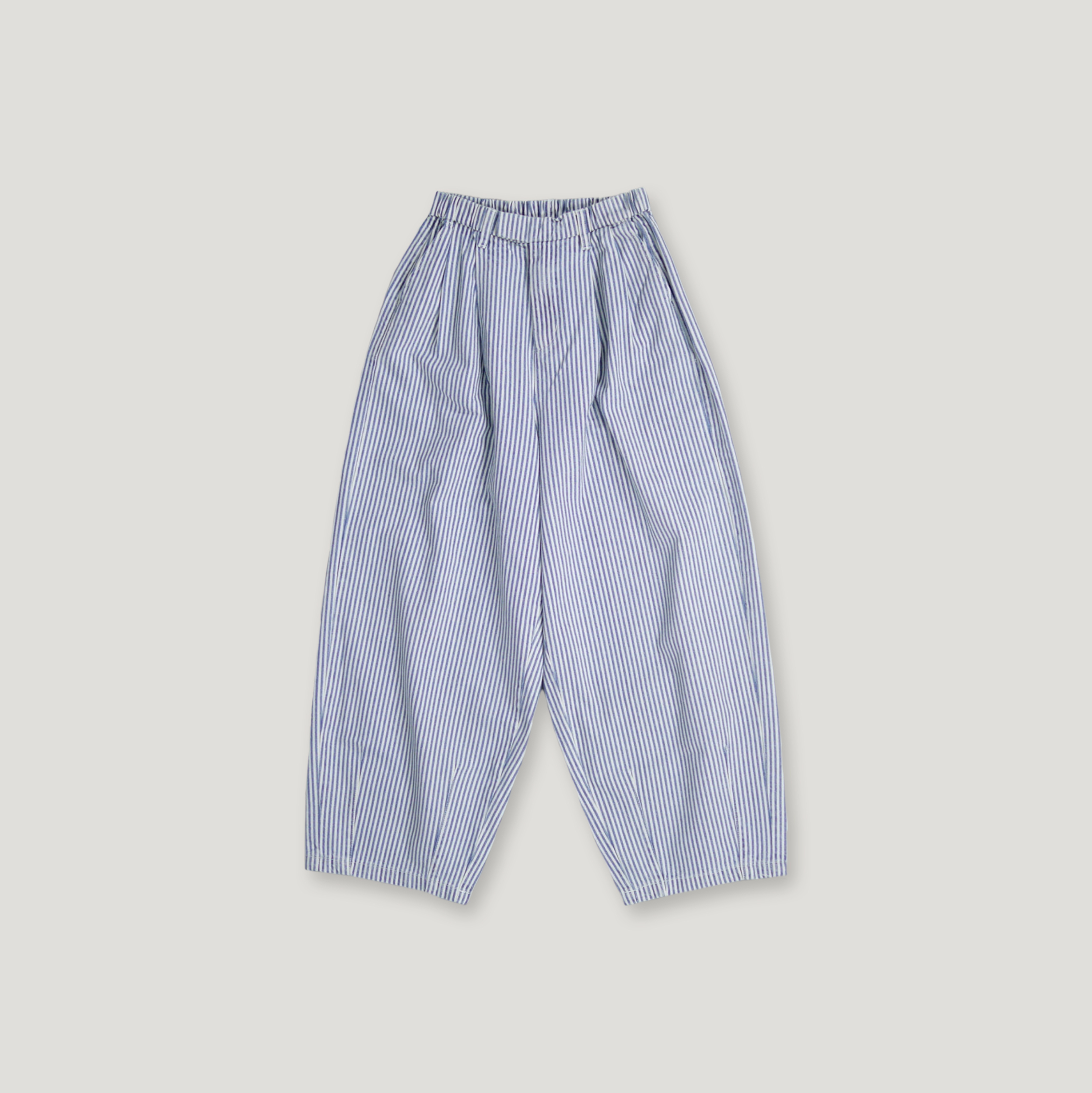 J.P.L. 定番高腰豎紋丹寧繭型褲 ╭ 2色 ╮