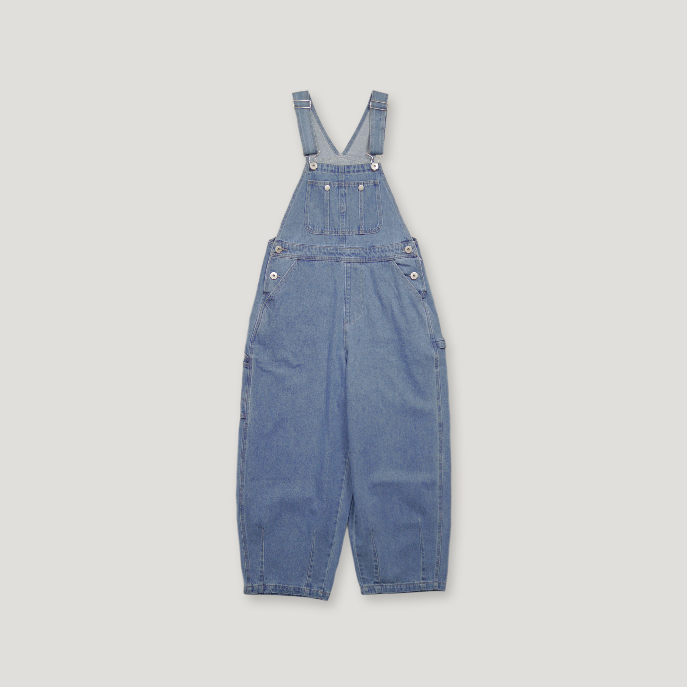 J.P.L. 吊帶丹寧繭型畫家褲 ╭ 2色 ╮