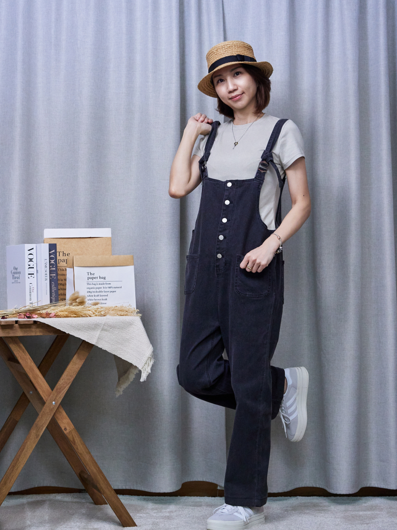 俐落女孩必收｜挺布感吊帶褲讓妳穿出活力日常