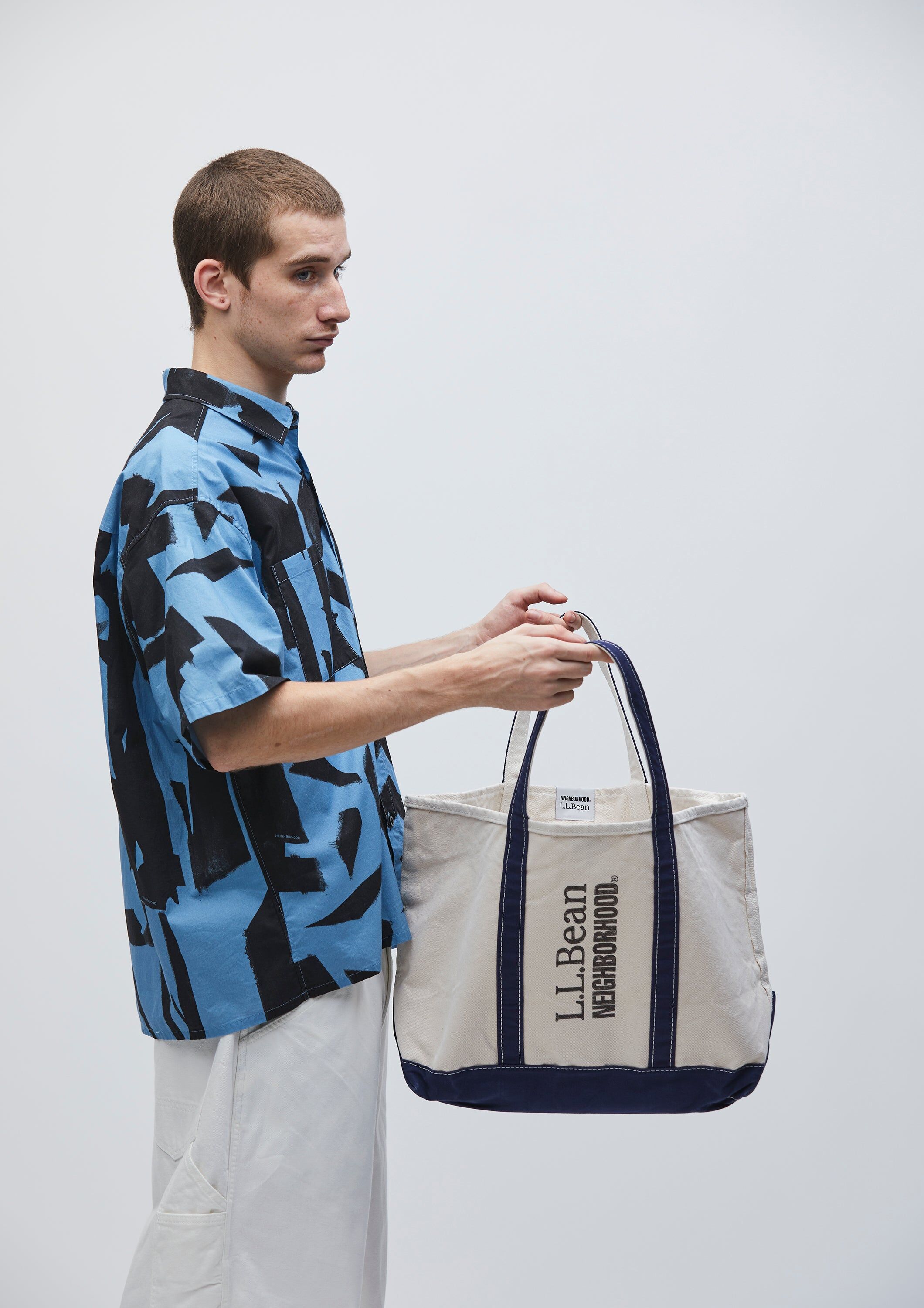 『代購+現貨商品』2025SS NEIGHBORHOOD NBHD NH X L.L.BEAN . TOTE-L 手提包 托特包 硬挺 媽媽包 現貨 251PTLBN-CG02