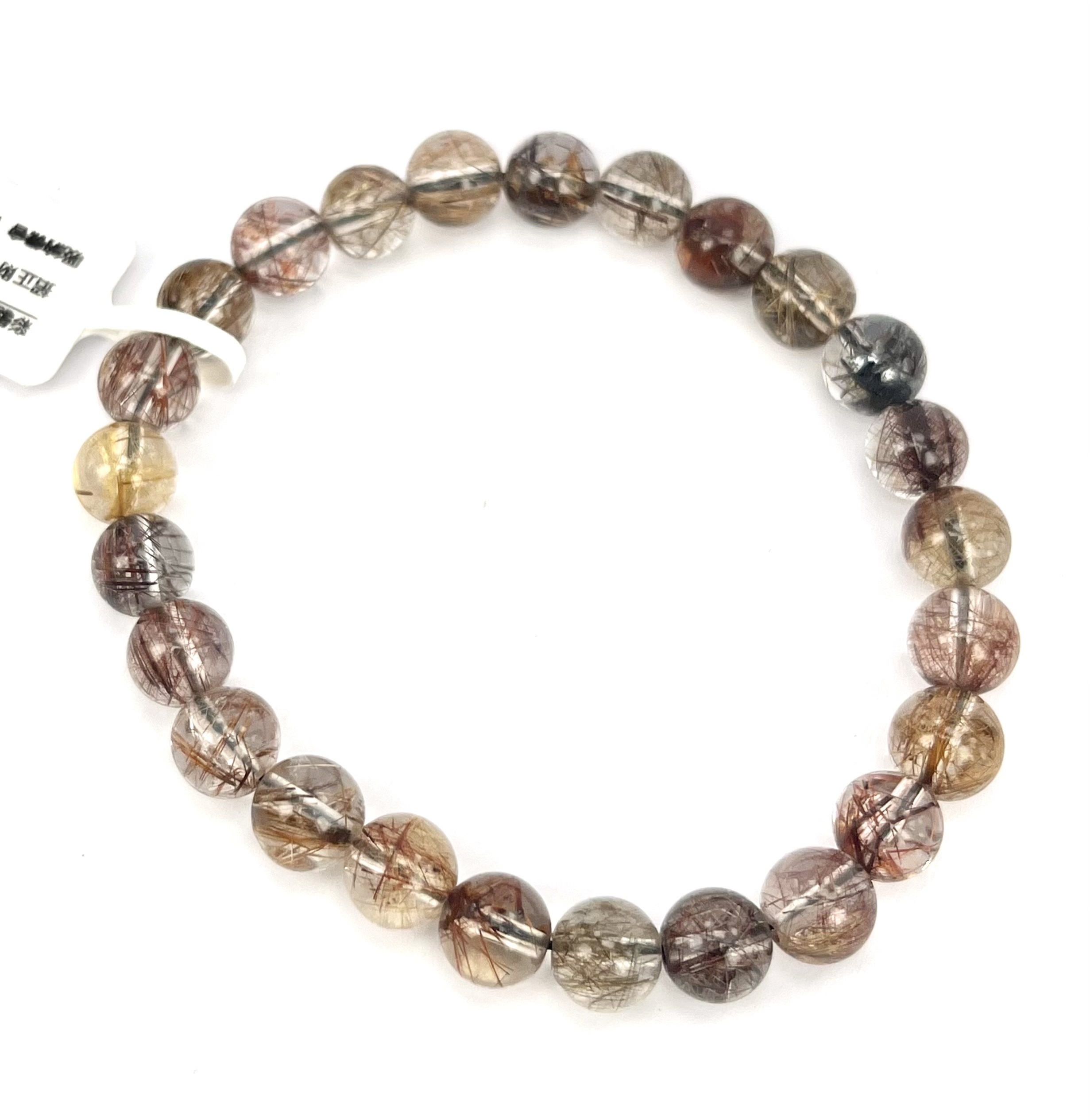 彩髮晶手鏈7.4mm (5620)