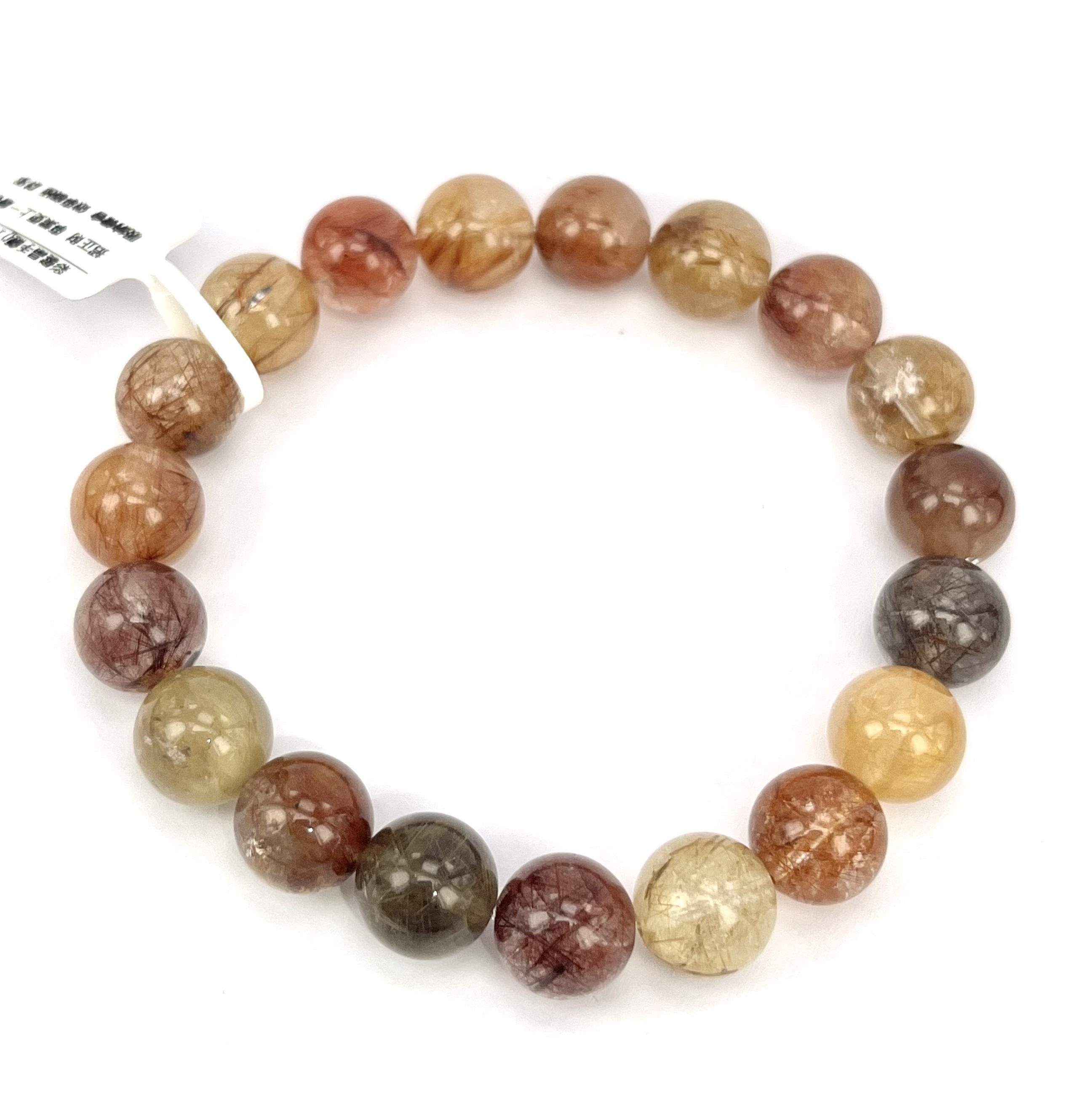 彩髮晶手鏈11mm (5743)