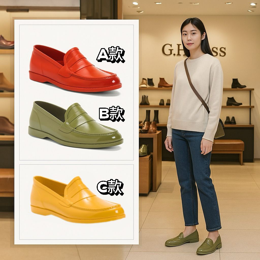 【預購】GH BASS Whitney Rubber G060501 女裝防水樂福鞋