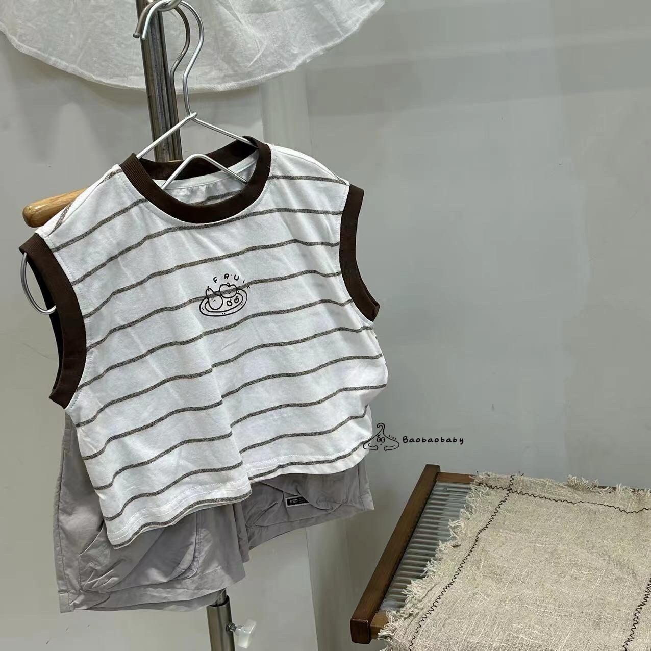 可可果果條紋背心