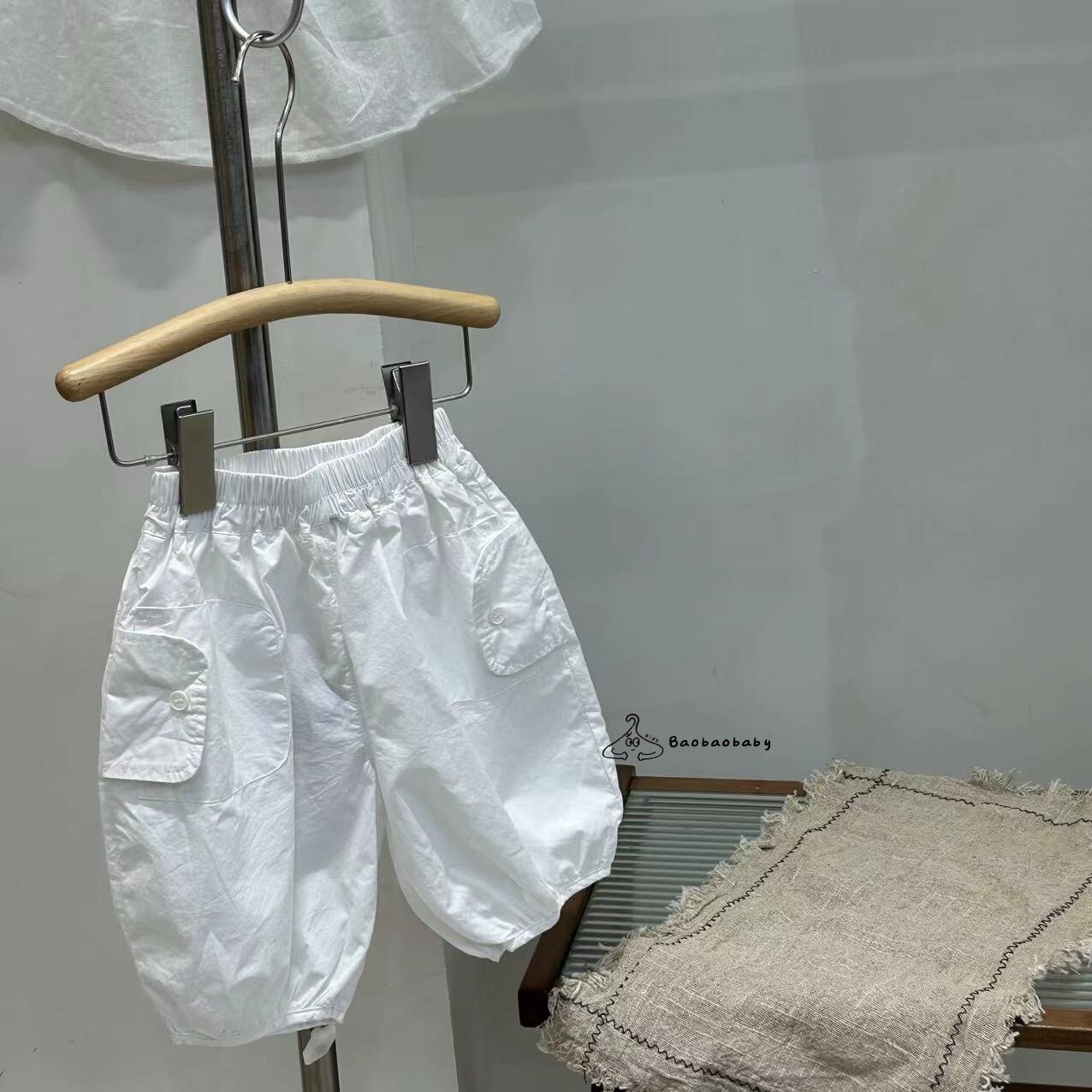 雲朵小口袋燈籠褲