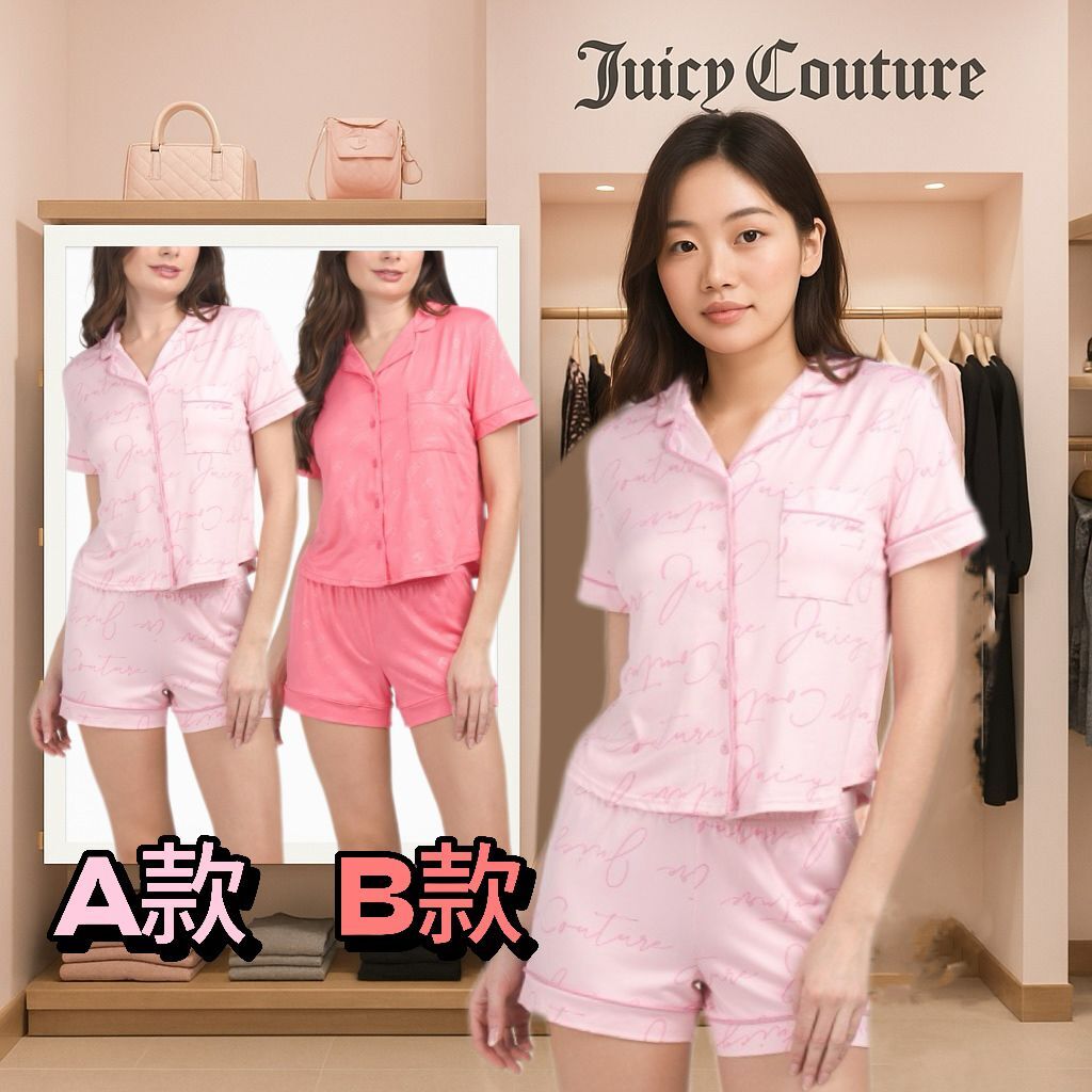 【預購】JUICY COUTURE Printed G060516 女裝短袖睡衣套裝
