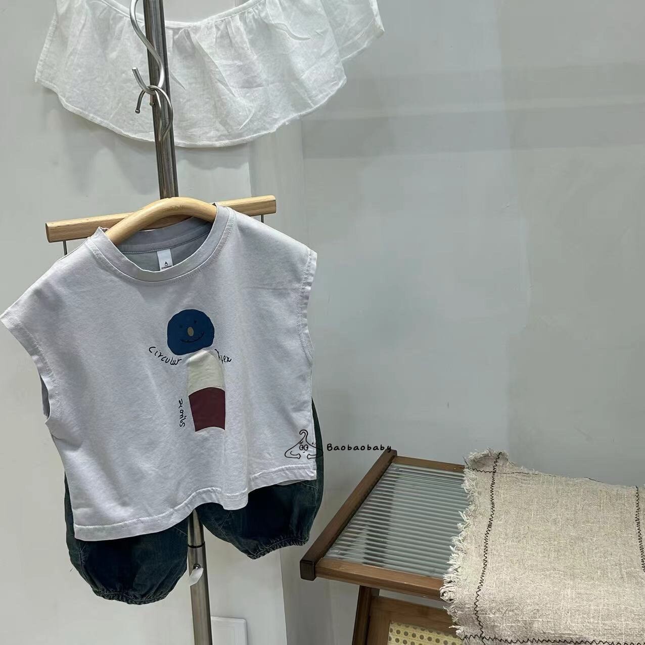 幾何小夥伴無袖TEE