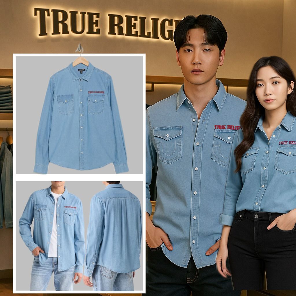 【預購】True Religion Chambray G060518 男裝牛仔恤衫