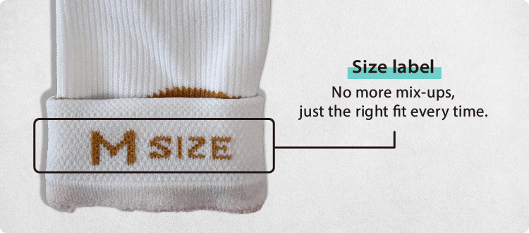 Clear size labels—no more mix-ups, just the right fit every time.