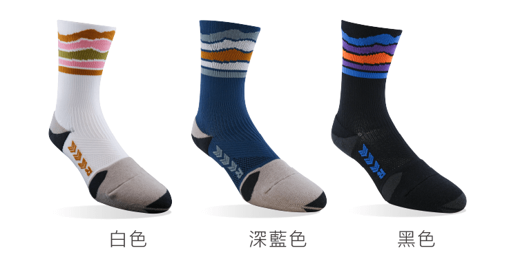 CHEGO赤足感機能長襪-女款,山海款,共3色