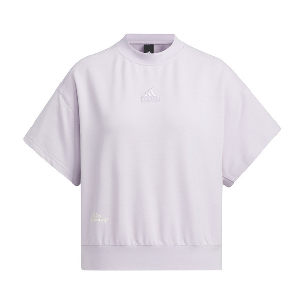 Adidas Lounge SS Top IM8867 女 短袖 上衣 運動 休閒 寬鬆 舒適 日常 居家 紫