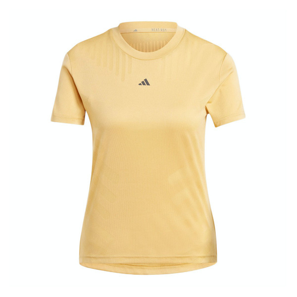 Adidas HR HIIT Airch T IS3692 女 短袖 上衣 運動 訓練 健身 透氣 涼感 反光 黃
