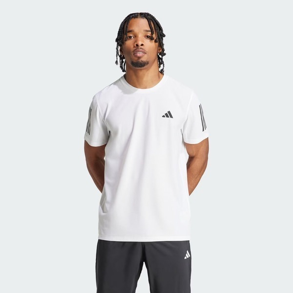 Adidas OTR B Tee IK7436 男 短袖 上衣 運動 慢跑 路跑 反光 訓練 吸濕排汗 透氣 黑白