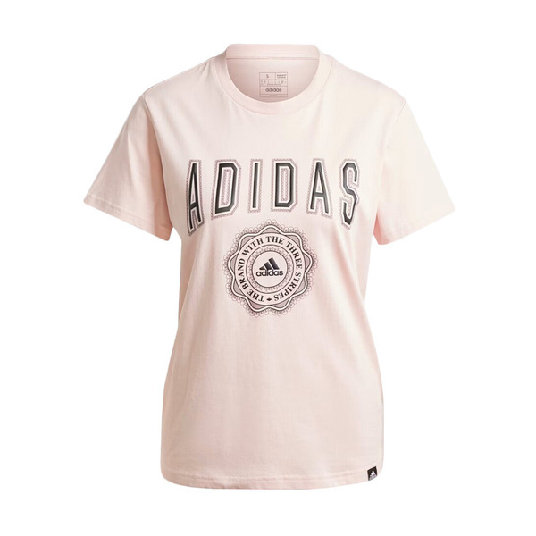 Adidas W Collegiate T IZ1158 女 短袖 上衣 T恤 運動 休閒 棉質 粉色
