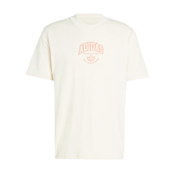 Adidas VRCT SS Tee IS0186 男 短袖 上衣 T恤 運動 經典 三葉草 大LOGO 米色