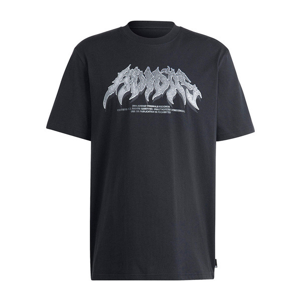 Adidas Flames Conc T IS0204 男 短袖 上衣 T恤 運動 休閒 寬鬆 舒適 穿搭 黑