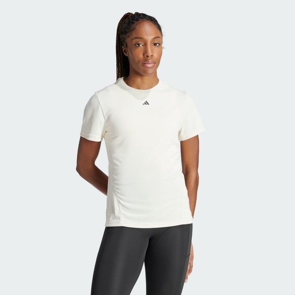 Adidas D4T HIIT SC T IU1124 女 短袖 上衣 運動 訓練 柔軟 涼感 輕量 透氣 白