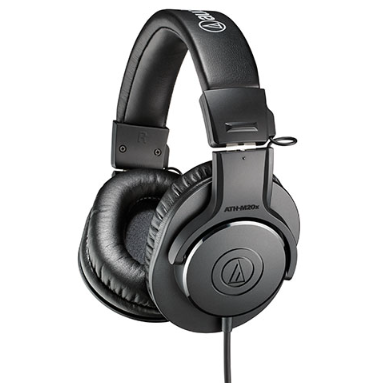 Audio-Technica 專業錄音室監聽頭戴式耳機（黑色）ATH-M20X
