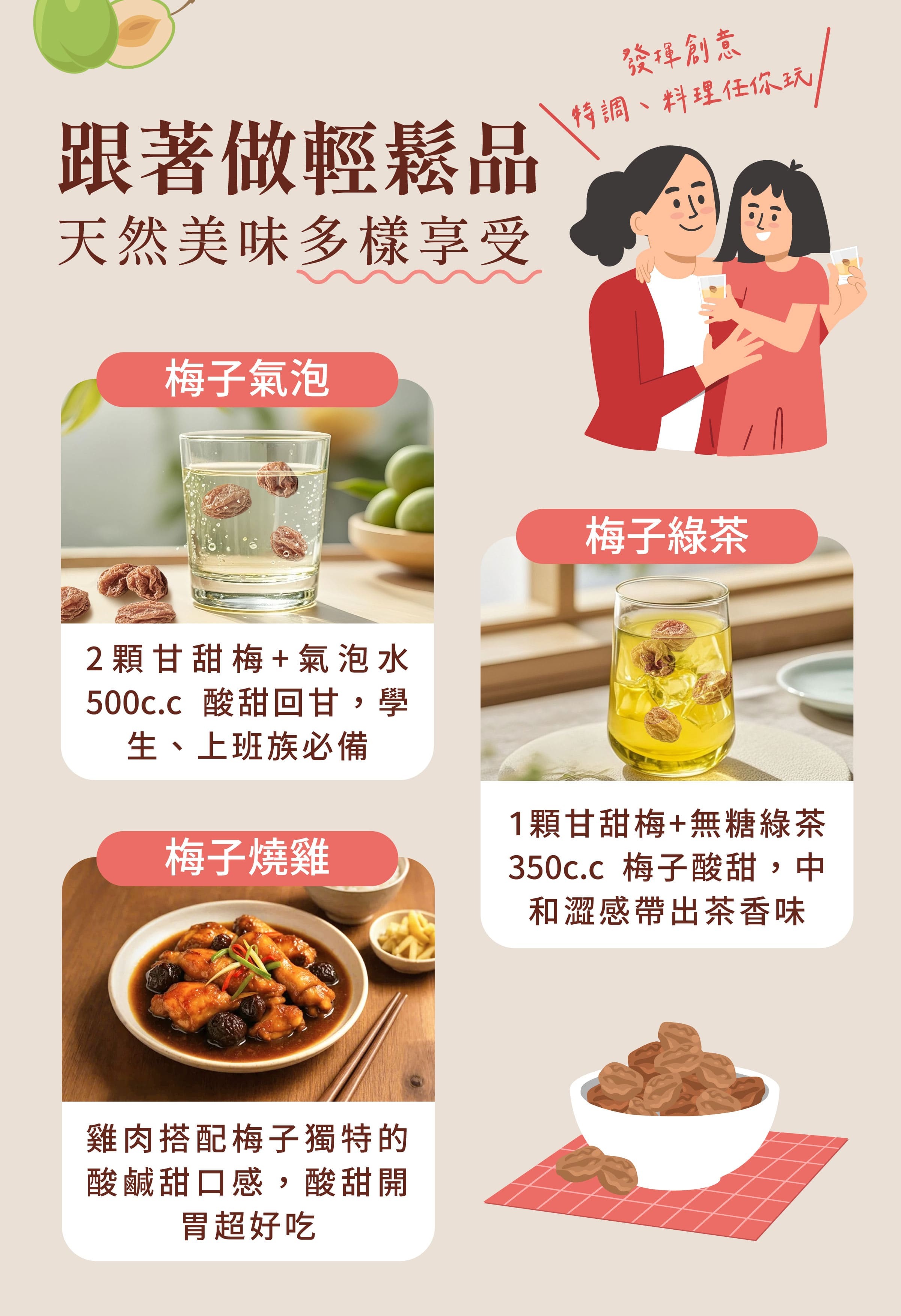 登義甘甜梅創意料理方式