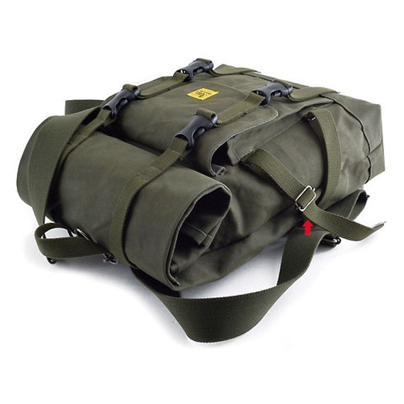VanNuys D294 Army Green Military Backpacks