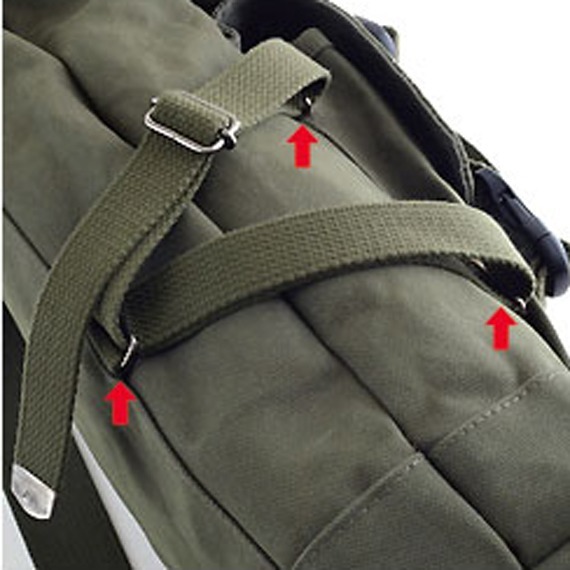 VanNuys D294 Army Green Military Backpacks